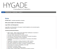 Tablet Screenshot of hygade.com